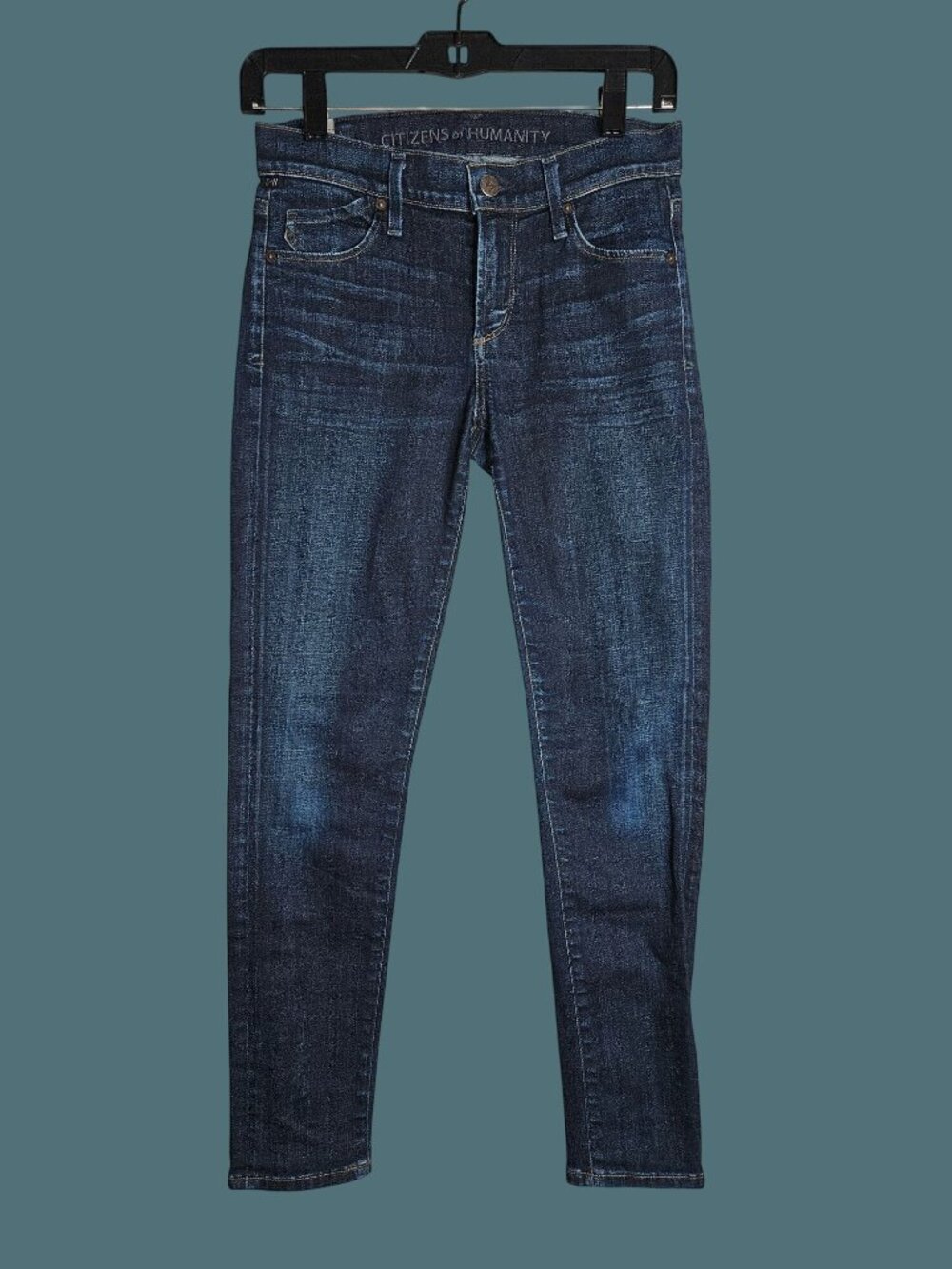 Citizens Of Humanity Avedon Ultra Womens Skinny Jeans Dark Wash Size 25 Stretch